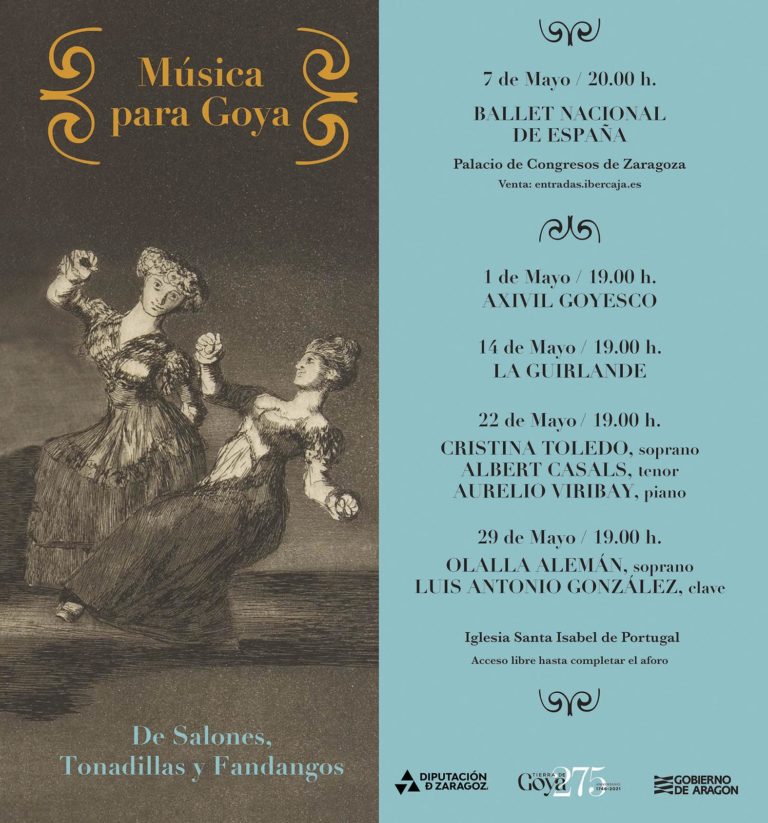 El grupo Axivil abre este sábado el ciclo ‘Música para Goya’ con el que la DPZ y el Gobierno de Aragón homenajean al genio aragonés